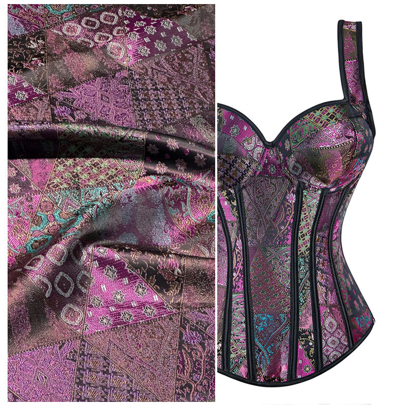 Vibrant Colors Damask Fabric – Luxurious Polyester for Dresses & Crafts
