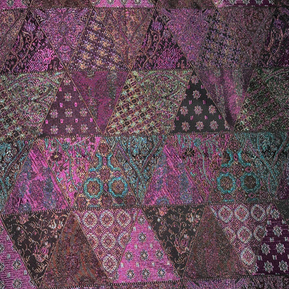 Vibrant Colors Damask Fabric – Luxurious Polyester for Dresses & Crafts