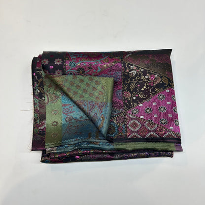 Vibrant Colors Damask Fabric – Luxurious Polyester for Dresses & Crafts